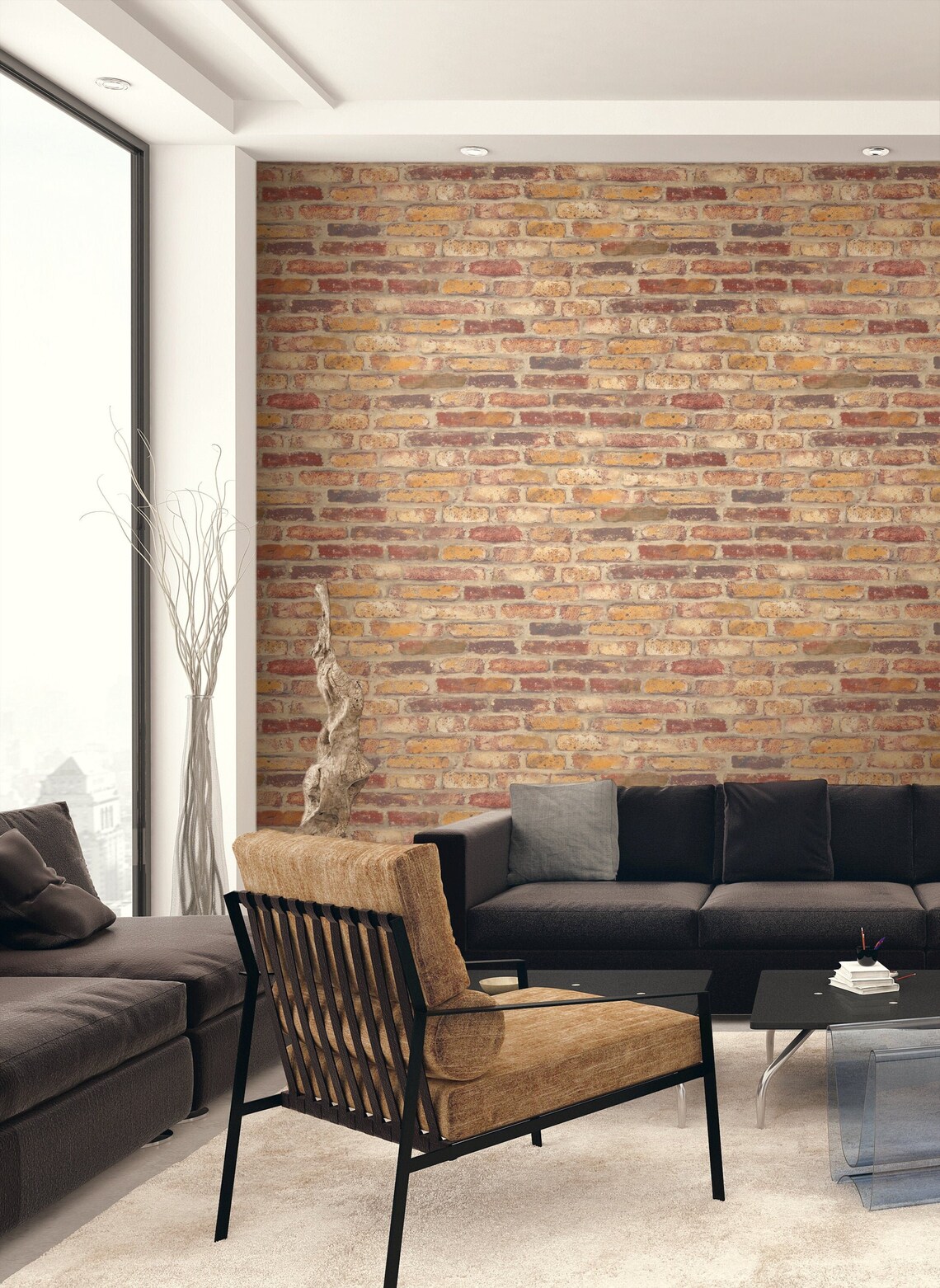 Self Adhesive Wallpaper Brick Wallpaper Peel and Stick Etsy