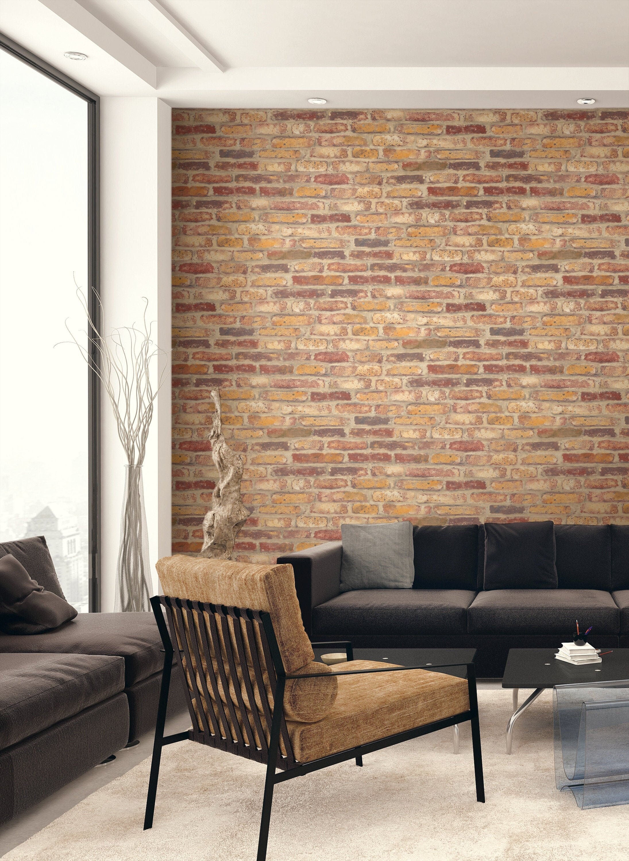 brick peel and stick wall tile
