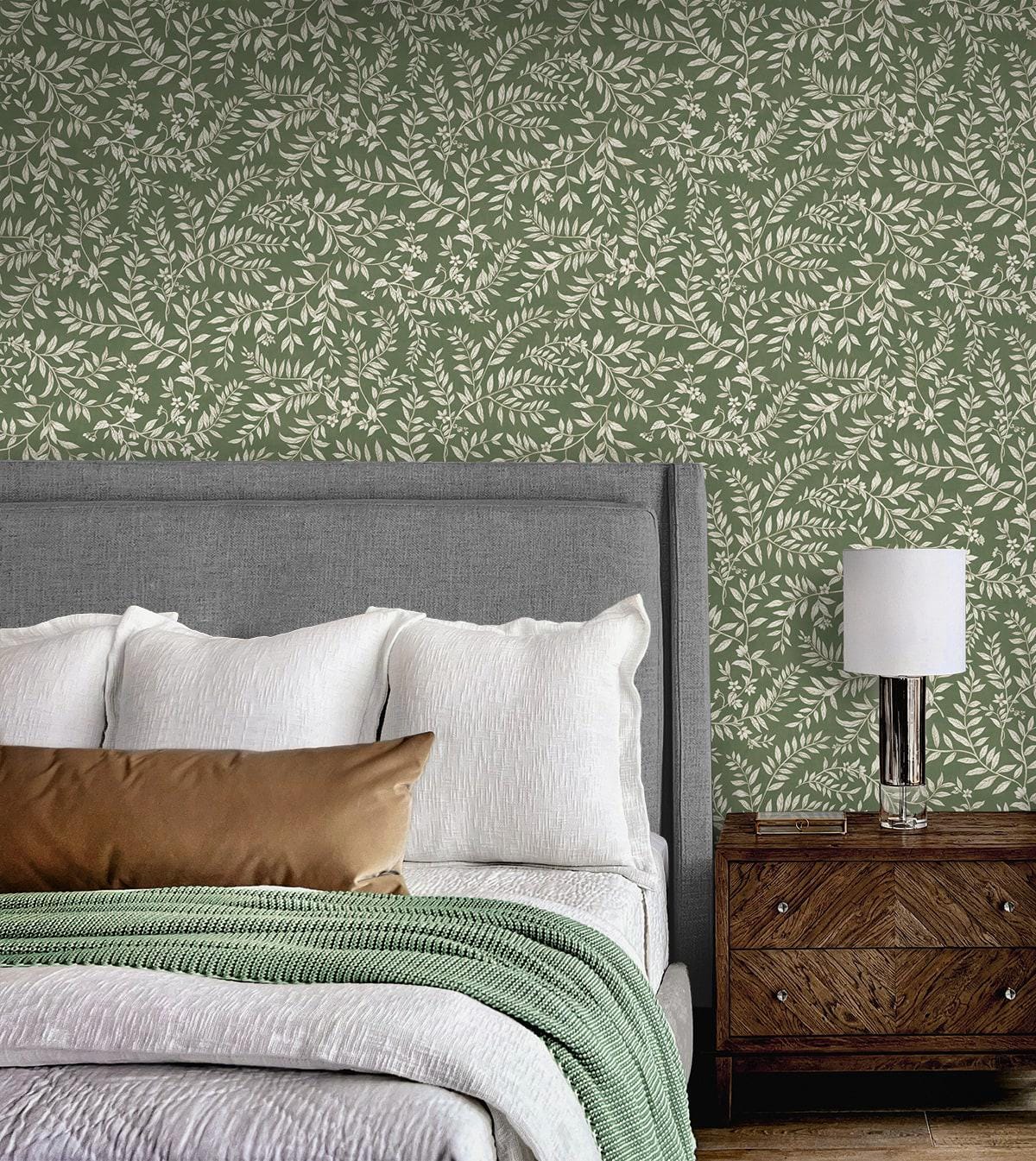 Peel and Stick Wallpaper Leaf Botanical Self Adhesive Renter Friendly ...