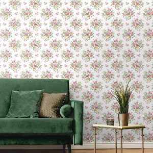 Peel and Stick Wallpaper | Self Adhesive Wallpaper | Floral Peel and Stick | Peel and Stick | Temporary Wallpaper | Floral Wallpaper