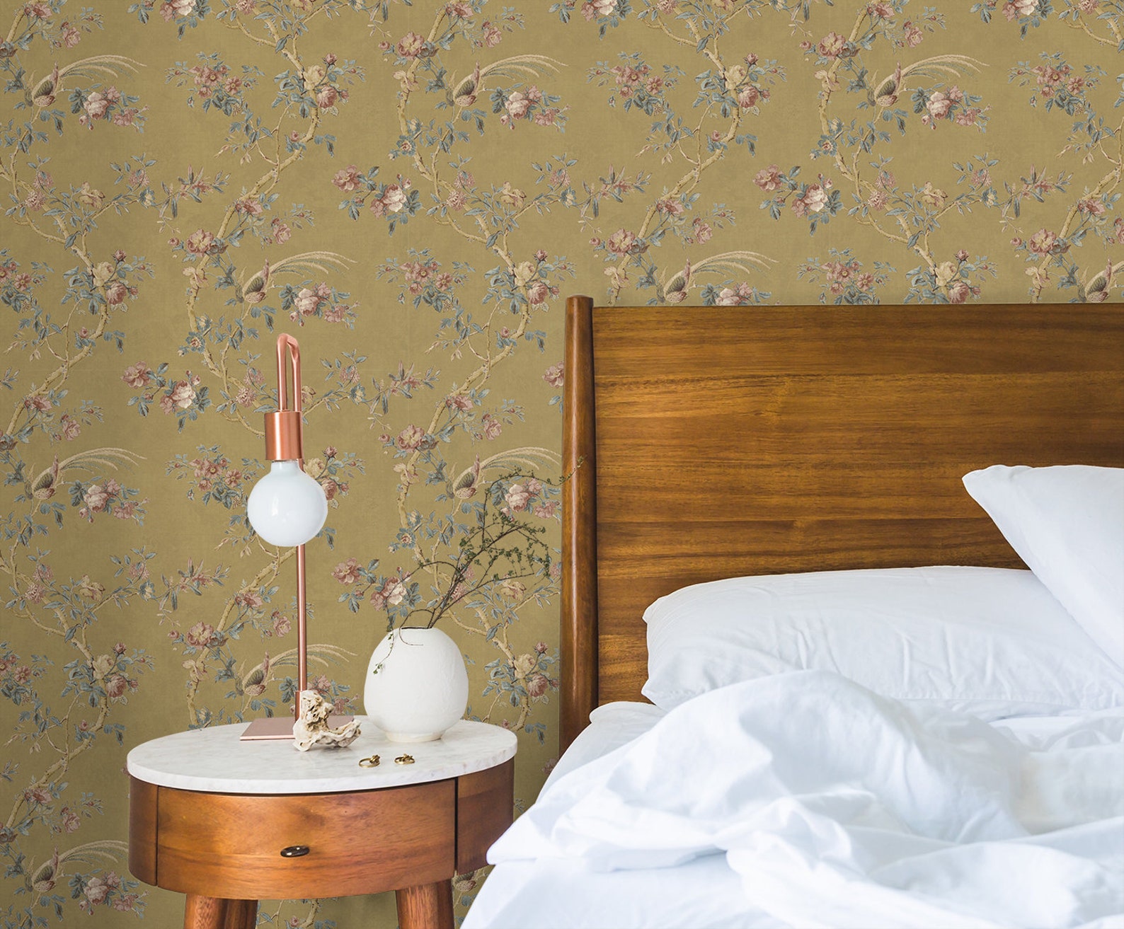Wallpaper Flower Wallpaper Floral Wallpaper Vintage - Etsy