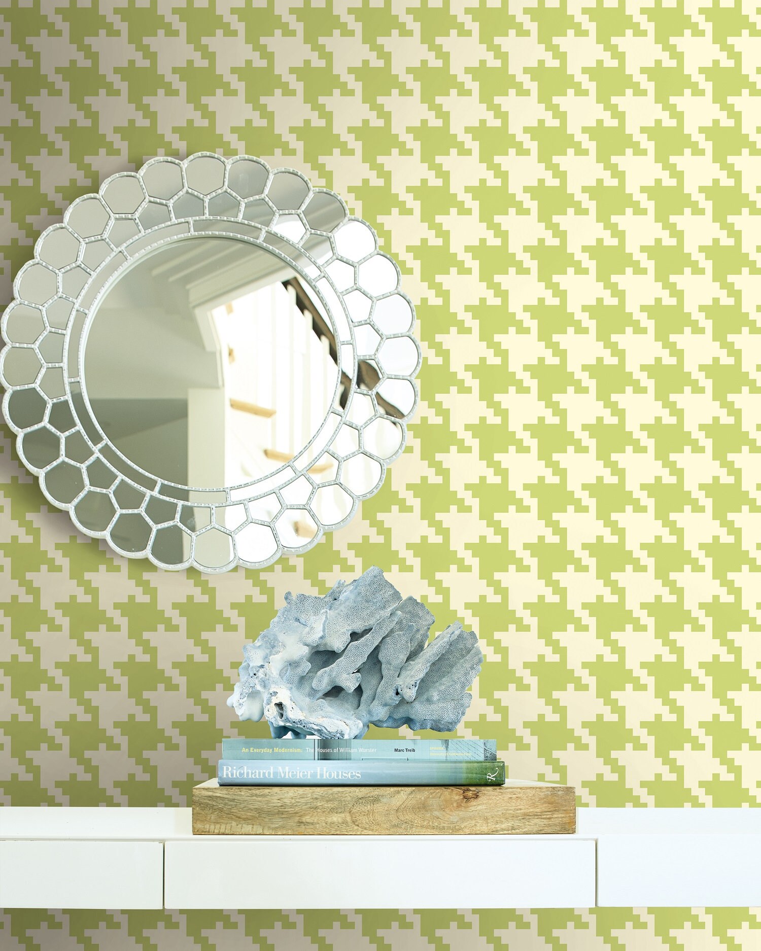 Houndstooth Wallpaper Graphic Wallpaper Modern Wallpaper - Etsy