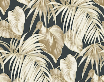 Tapete | Tropische Tapete | Tropische Blatttapete | Blatt Wallpaper | Strand Wallpaper | Palmen Tapete | Carmen Tropische Tapete fürs Wohnzimmer
