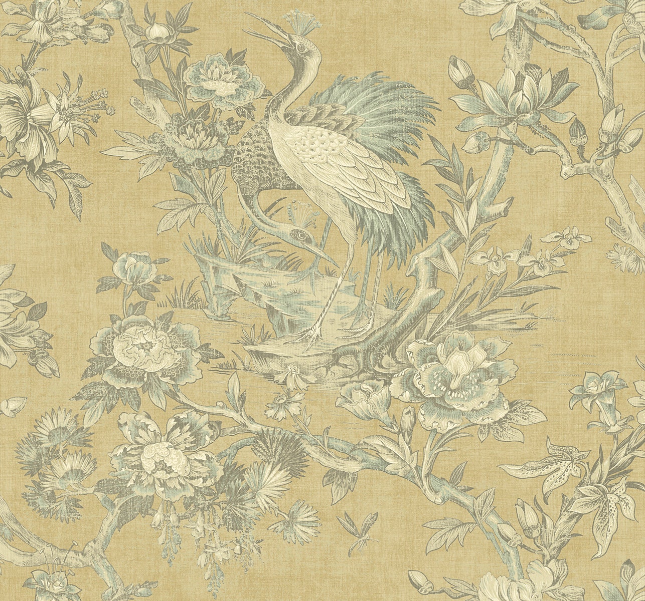 Wallpaper Animal Wallpaper Floral Wallpaper Vintage Etsy