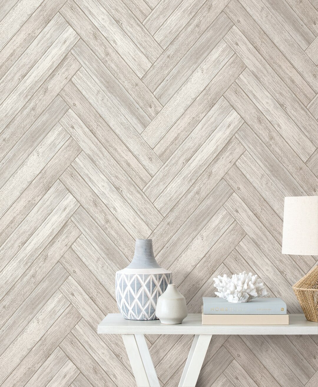 Faux Shiplap Peel and Stick Wallpaper Self Adhesive Wallpaper Wood Peel