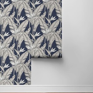 Palm Leaf Peel and Stick Wallpaper Tropical Self Adhesive Wallcovering ...