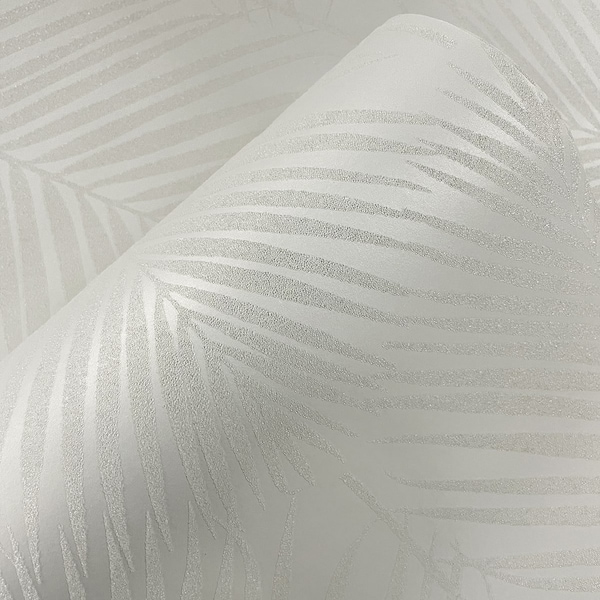 Wallpaper | Palm Wallpaper | Palm Leaf Wallpaper | Metallic Wallpaper | Textured Wallpaper | Coastal Wallpaper | Wall Decor | Wall Art