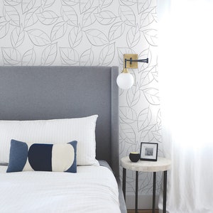 Behang | Bladbehang | Peel-and-Stick-behang | Zelfklevende peel-and-stick | Schil en plak | Tijdelijk behang | Botanische muur afbeelding 8