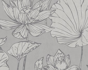 Wallpaper | Flower Wallpaper | Floral Wallpaper | Modern Wallpaper | Abstract Wallpaper | Contemporary Wallpaper | Floral Decor | Wall Art