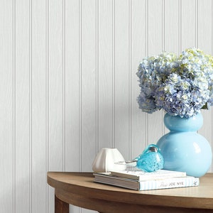 Peel and Stick Wallpaper | Self Adhesive Wallpaper | Wood Peel and Stick | Peel and Stick | Temporary Wallpaper | Beadboard Wallpaper