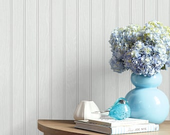 Peel and Stick Wallpaper | Self Adhesive Wallpaper | Wood Peel and Stick | Peel and Stick | Temporary Wallpaper | Beadboard Wallpaper