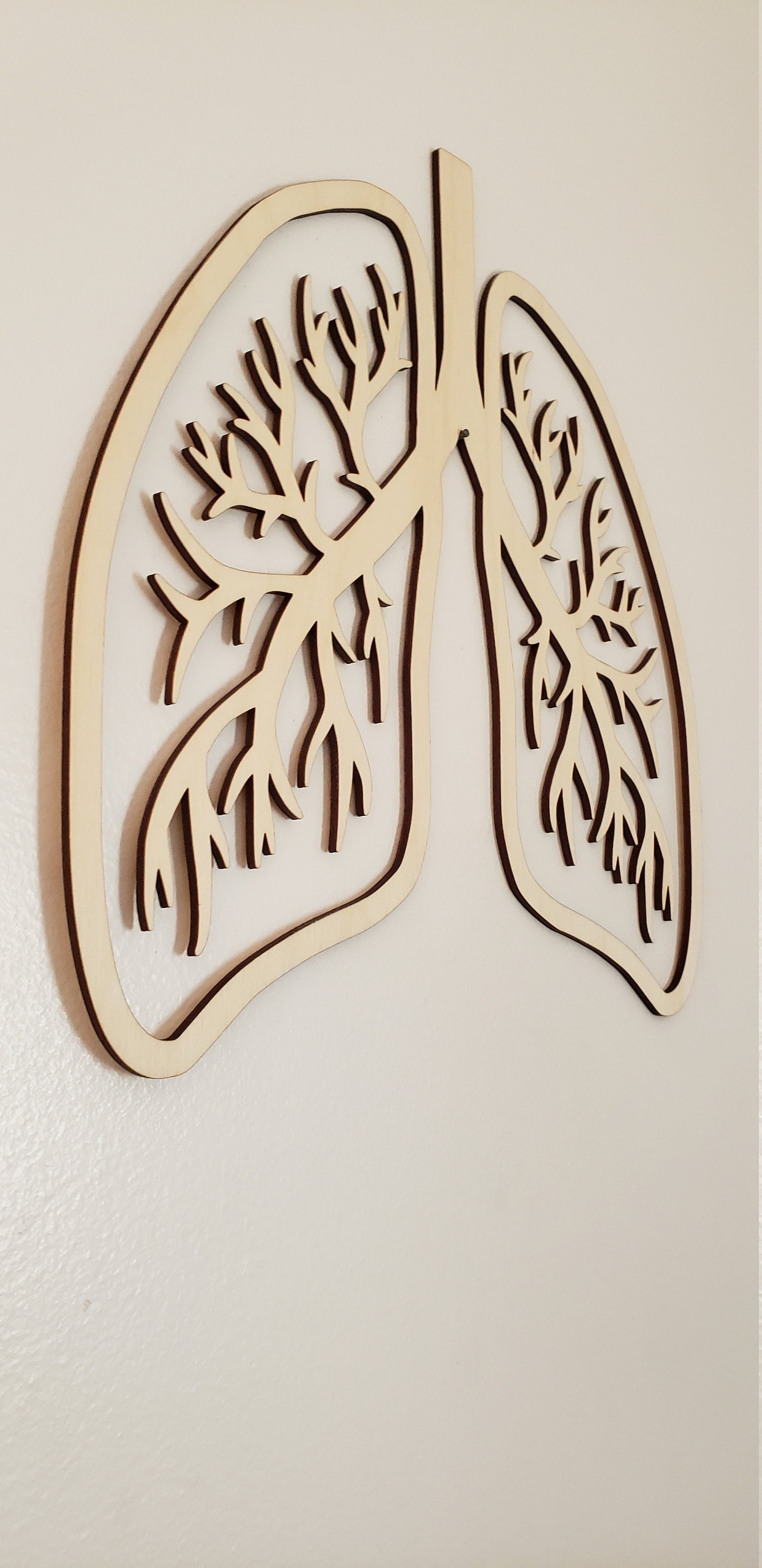 Lungs hanging wall decor Laser Cut Wooden Wall Art Etsy