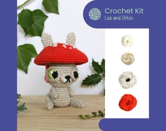 Kit crochet Champi-Lapin amigurumi