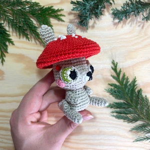 Mushroom rabbit crochet pattern Shroomhopper