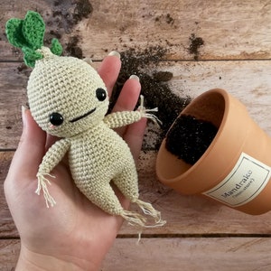 Crochet kit mandrake, amigurumi DIY imagem 5