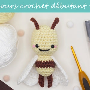 Beginner crochet course, bee amigurumi tutorial, crochet guide for future crochet addicts, right-handed and left-handed