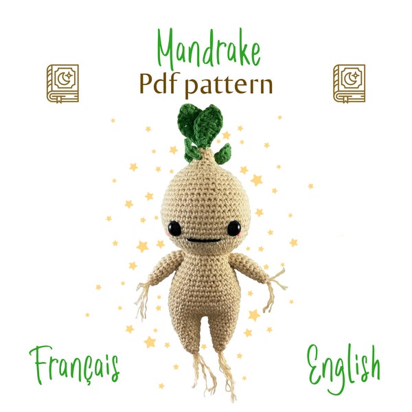 Mandragore, Patron amigurumi / Tuto crochet