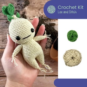 Crochet kit mandrake, amigurumi DIY image 1