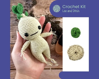 Crochet kit mandrake, amigurumi DIY