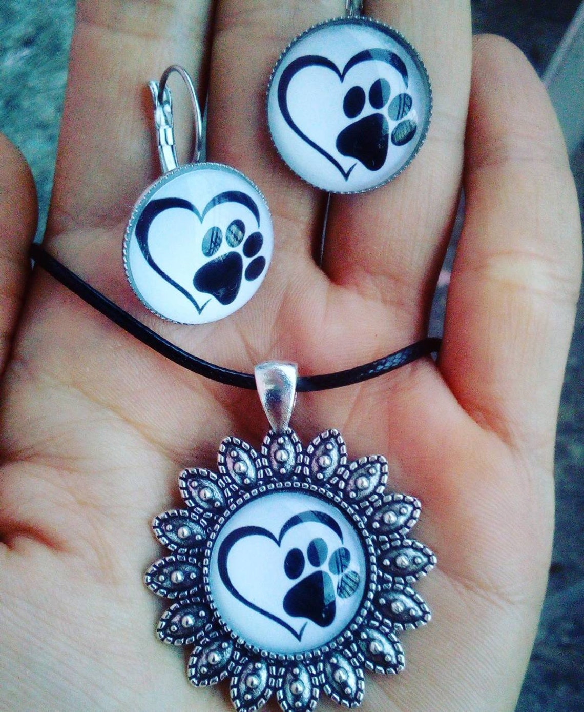 Dog lovers jewelry set