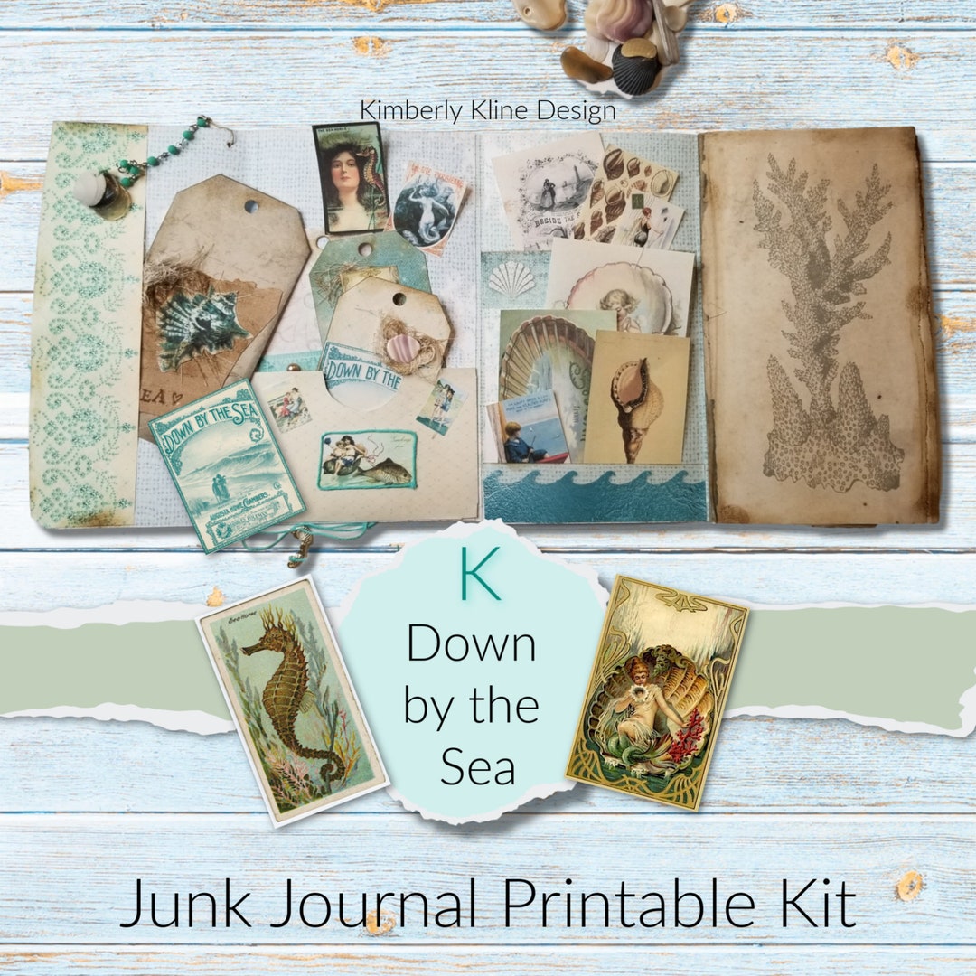Junk Journal, Printable, Ocean, Beach, Sea, Scrapbook, Digital - Etsy