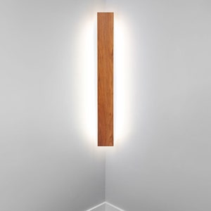 52&quot; Corner Light™ (x1) Walnut RTS zen Zenlight indoor lighting wall sconce fixture modern