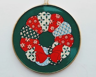 Wreath - 1983. With bezel and Hanging Loop.