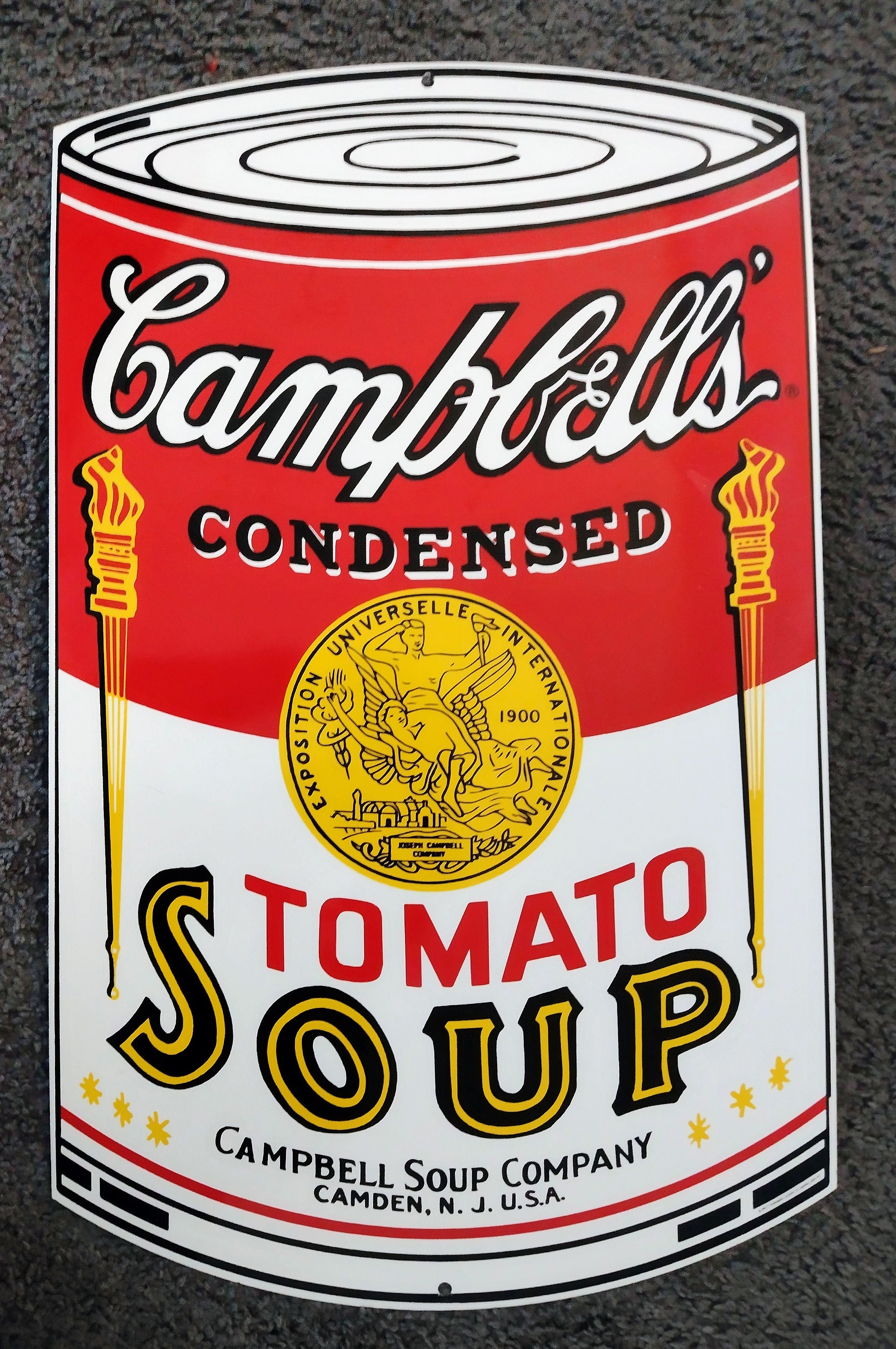 CAMPBELLS' CONDENSED Tomato Soup - Giant Wall Sign of a Can. - Etsy