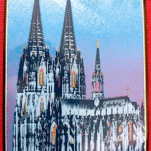 WEIHNACHTSKARTE, 1985, "KÖLNer Dom im Winter"