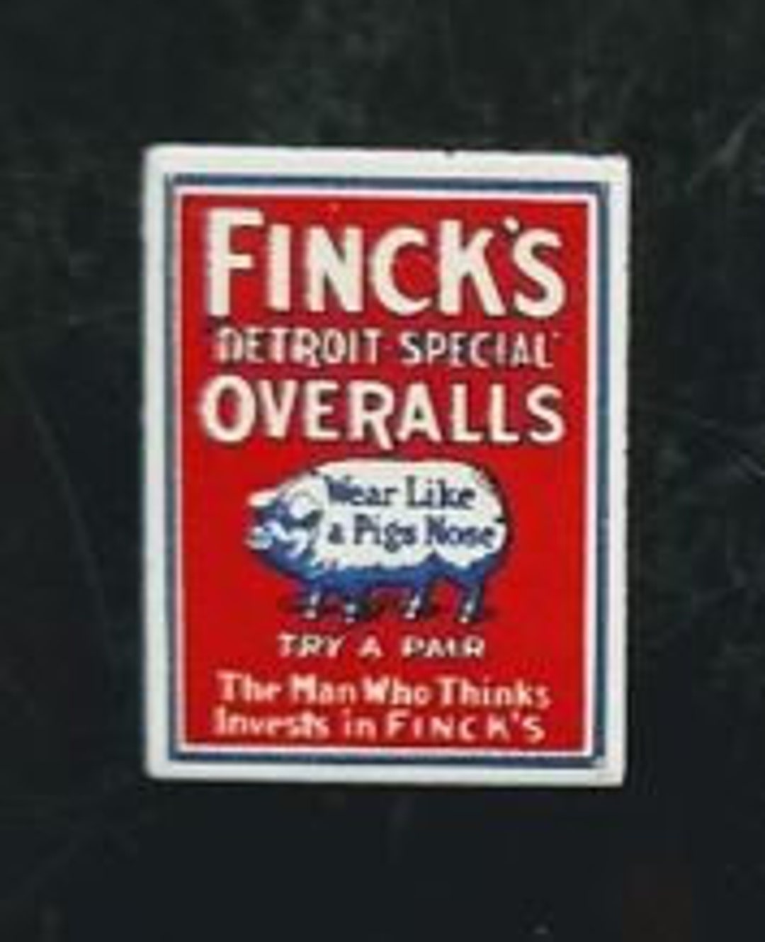 Fink's Detroit Special OVERALLS - Small Version. - Etsy