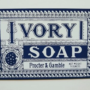 Ivory Soap Prokter Und Gamble Große Version. | Etsy