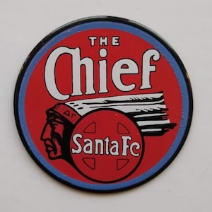 SANTE FE - Eisenbahn - der CHIEF - Indianerkopf-Logo.