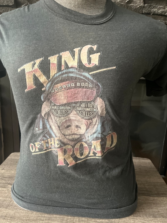King Of The Road vintage  Harley Davidson T-shirt… - image 1