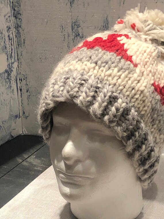 White Buffalo Wool Winter Hat in 