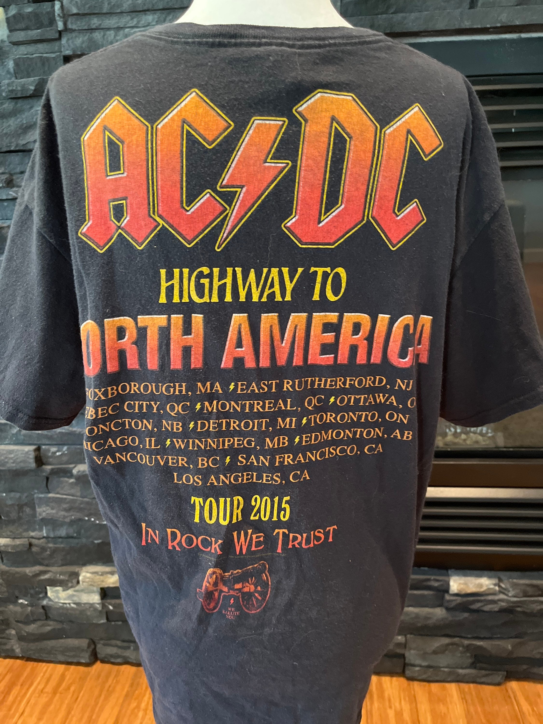 AC DC 2015 Highway to America Tour T Shirt - Etsy