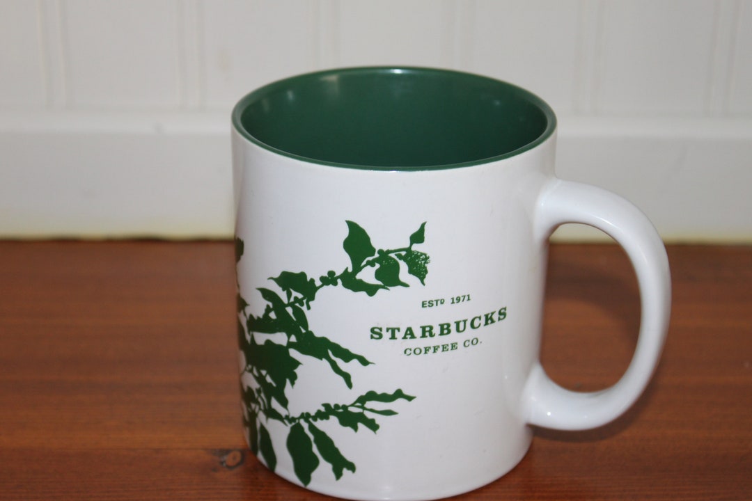 Green Starbucks Coffee Mug Etsy