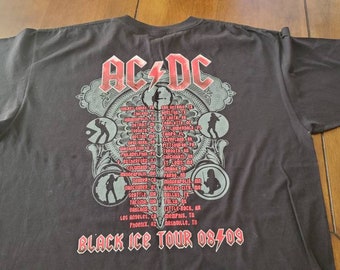 AC/DC BLACK ICE ツアーT XL 両面プリント anvil赤タグ AC/DC BLACK ICE ツアーT XL 両面プリント anvil赤タグ - メルカリ