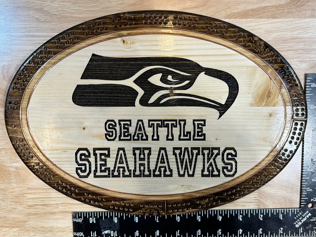 Oval Crib Board Seahawks Seattle Black Lettering - Etsy