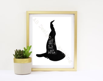100% esa bruja imprimible, Halloween imprimible, decoración de vacaciones, decoración de vacaciones, decoración de Halloween, impresión de bruja, descarga instantánea, arte de Halloween