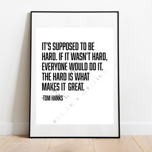 A League of Their Own, The Hard Makes it Great 8x10 16x20 Digital Print