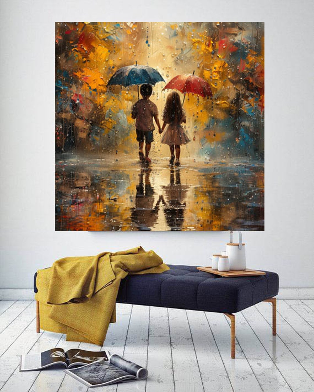 153 Modern Art Canvas, Contemporary Art Decor, Joyful Wall Decor ...