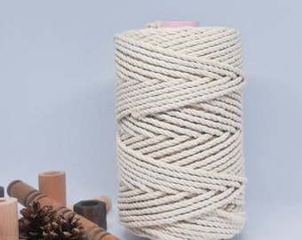 5mm 3ply Rope 1kg Natural