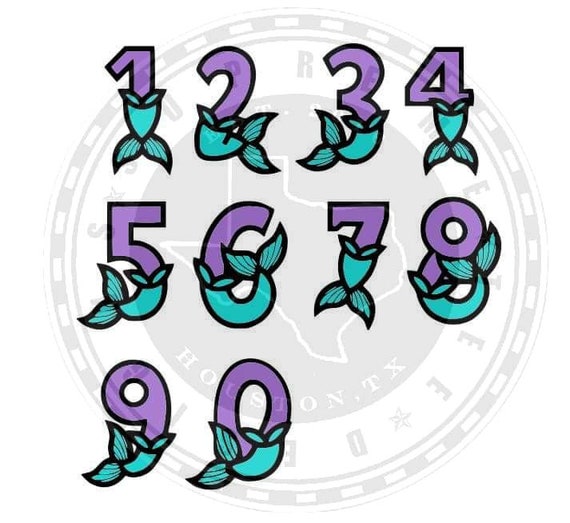 Download Free Mermaid Numbers Svg File Mermaid Theme Mermaid Svgs Mermaid Etsy SVG Cut Files