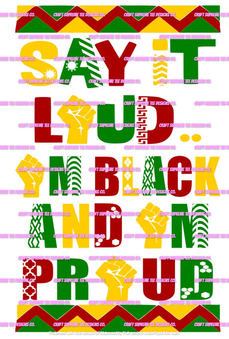 Free Free Black &amp; Proud Svg 298 SVG PNG EPS DXF File