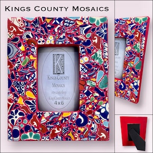 Colorful Talavera Tile Picture Frame