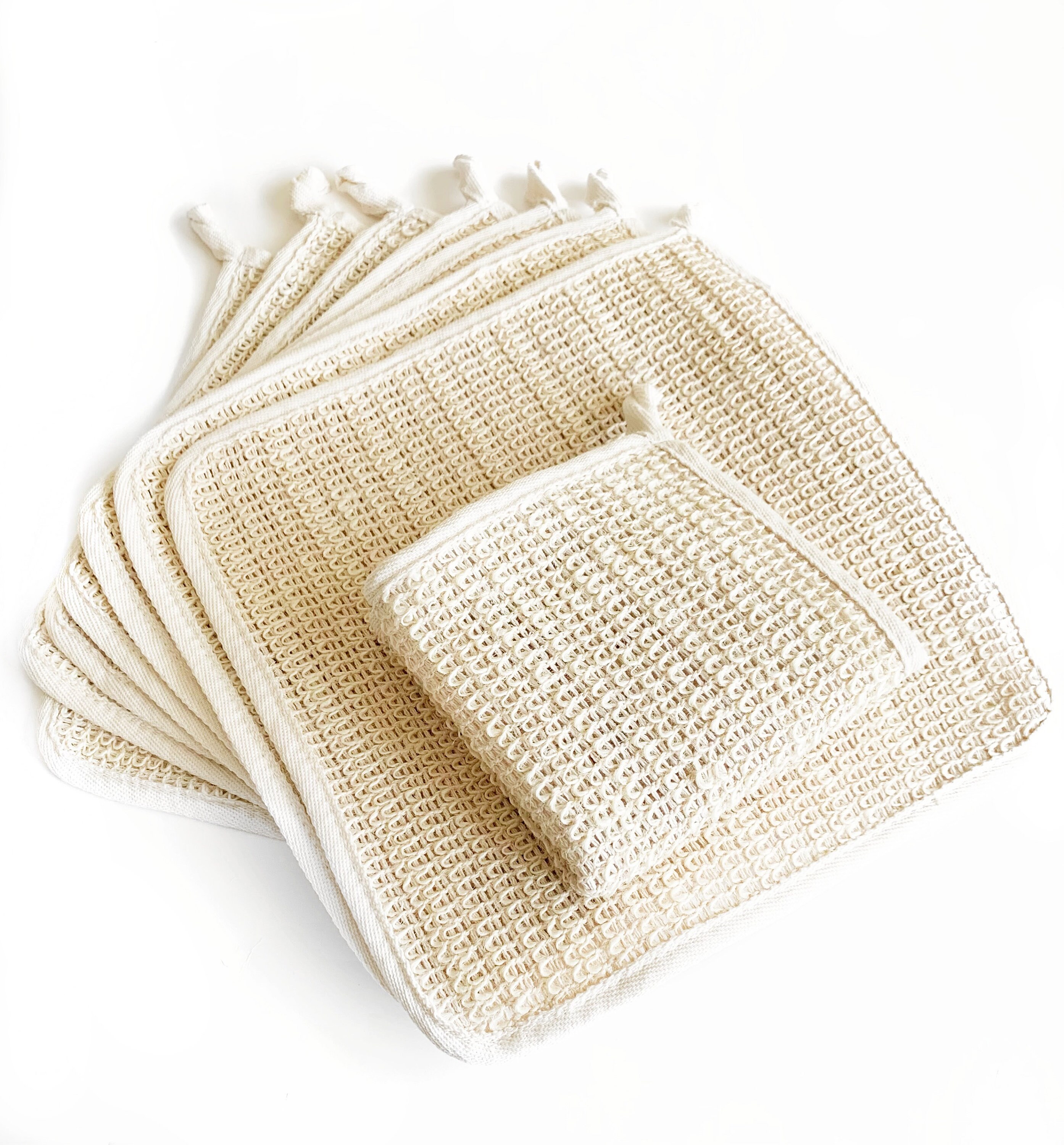 All Natural Sisal Washcloth Natural Cloth Gentle Total Body Etsy