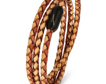 Bracelet en cuir Simaru Bracelet wrap pour femme & homme Fabriqué en Allemagne Cuir espagnol avec fermoir magnétique