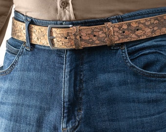 Ceinture pour hommes en liège Made in EU en liège Vegan BuenosAires