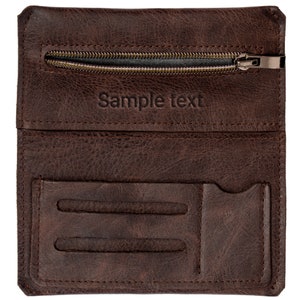 Genuine leather tobacco bag with interchangeable clasp image 9