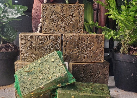 Abundance & Prosperity Attraction Body Soap -Powerful Herbs and Roots,Organic Flowers,Fruits, Rich Oils,Natural Stone -Vibrations to Attract